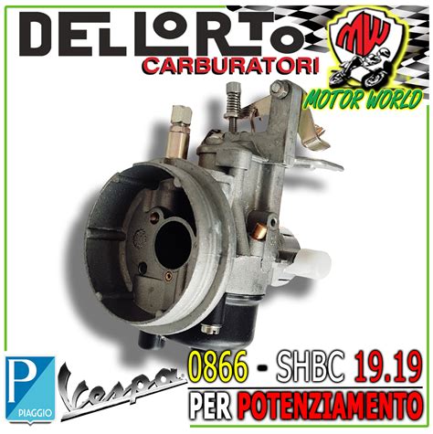 Carburettor Dell Orto Shbc 19 19 And Piaggio Vespa PK 50 S Increased