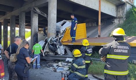 Muere Un Camionero En Ruta 9 Al Chocar Con Las Bases De Un Puente La