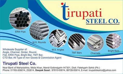 Tirupati Steel Company Wholesale Supplier Of Tmt Bars And Round Bars