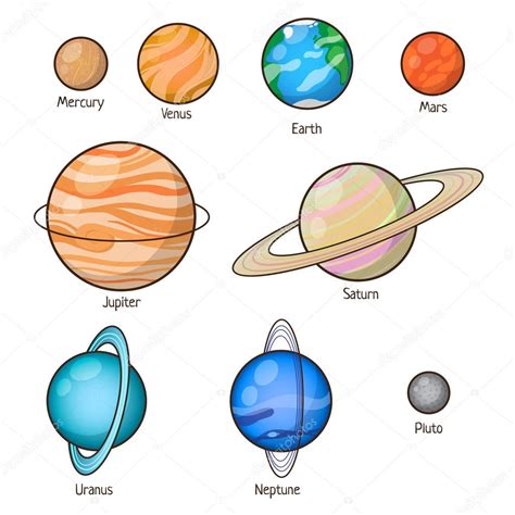 Planetas Del Sistema Solar Vector De Stock 63738905 De ©mzwonko