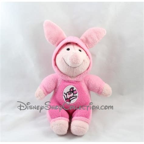 Peluche Cochon Porcinet Disney Nicotoy Capuche Rose Rond Combinaiso