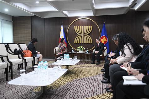 Secretary General Of Asean Meets With Permanent Representative Of The Philippines To Asean