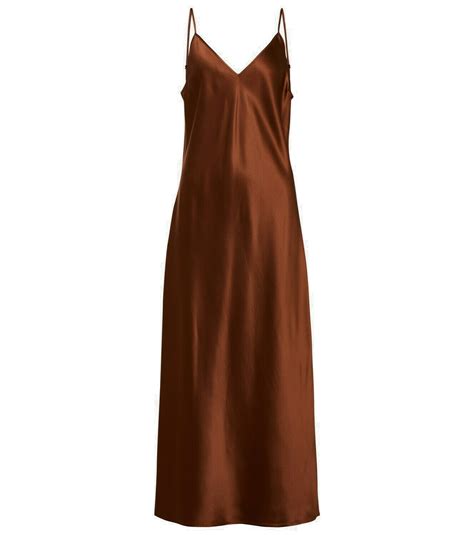 Joseph Clea Silk Satin Midi Dress Joseph