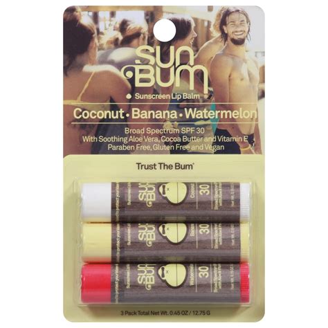 Sun Bum Sunscreen Lip Balm Spf 30 Shop Sunscreen And Self Tanners At H E B