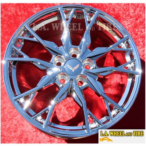 L.A. Wheel - Chrome OEM Wheel Experts | Corvette C8 Stingray ZO6 OEM 19" / 20" Set Of 4 Chrome ...