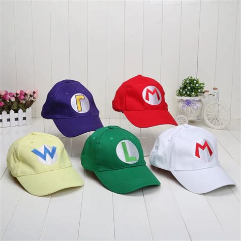 Super Mario Caps hat red mario cap 5style can choose Anime Cosplay ...