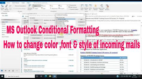 Ms Outlook Conditional Formatting How To Highlight Important Email