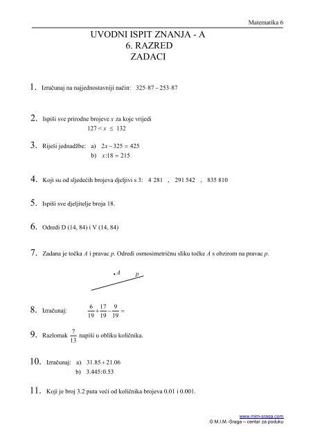 Zadaci Matematika 2 Razred Indonesian Education