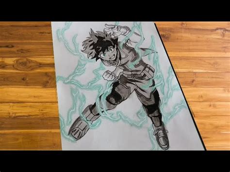 Como Dibujar A Deku Izuku Midoriya Con Lapiz Grafito