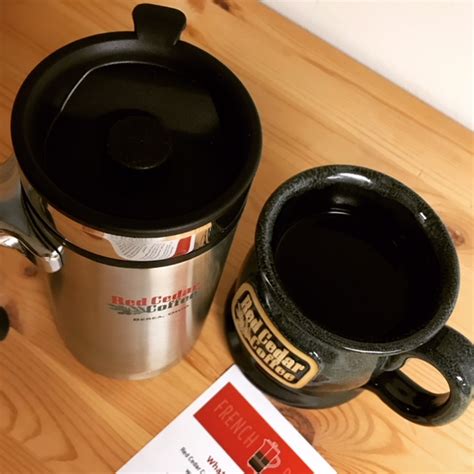 Brewing With A French Press Red Cedar Coffee Co A World Of Unique