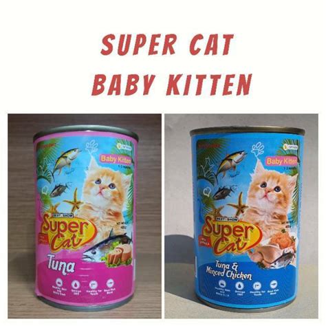 Makanan Kucing Supercat Kaleng Baby Gr Wet Food Makanan Basah Anak