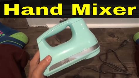 Kitchenaid 5 Speed Hand Mixer Review Ice Blue Youtube