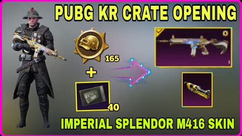 Pubg Kr Crate Opening 200 Crate Opening Of Imperial Splendor M416