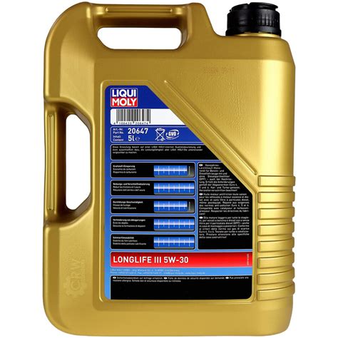 Liqui Moly Huile Moteur 5w30 Longlife3 11liter Pour Bmw Longlife 04 Vw