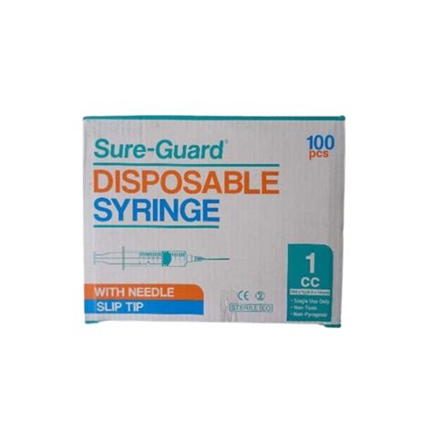 SURE GUARD Disposable Syringe 25g X 5 8 1ml Cc Price In The Philippines