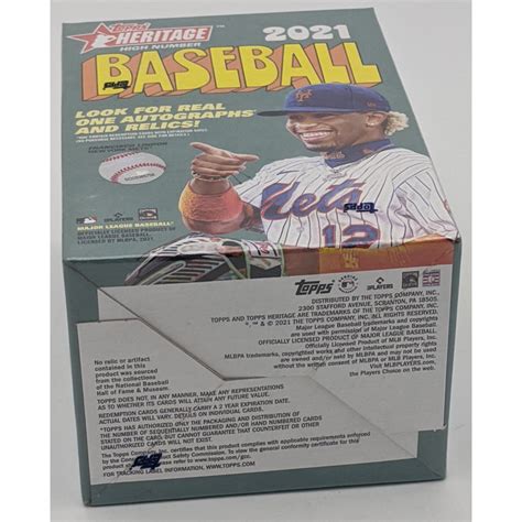 Factory Sealed 2021 Topps Heritage High Number Baseball Cards Blaster Box