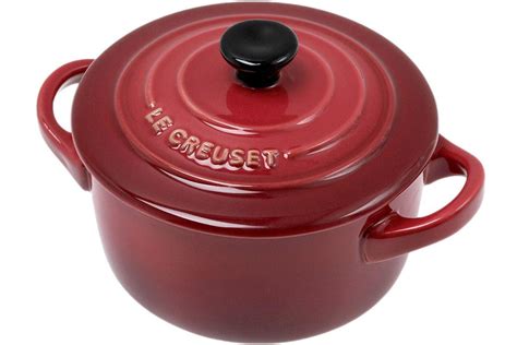 Le Creuset Mini Cocotte 10 cm 0 25L Burgundy Red Günstiger shoppen