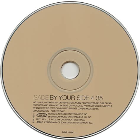 Introuvables Sade By Your Side 2000 Promo