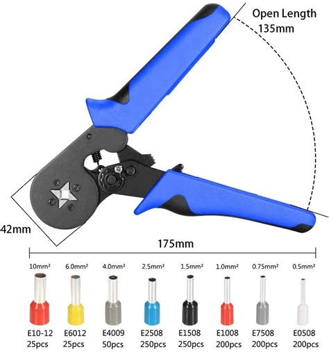 COSSE ELECTRIQUE Red plier and 800pcs Nouvelles pinces à sertir