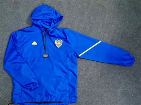 Buzo Anorak Azul Boca Aplique Td Mania