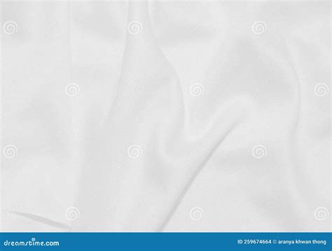 A Clean White Cloth With Swaying Streaks For The Background Stock Photo