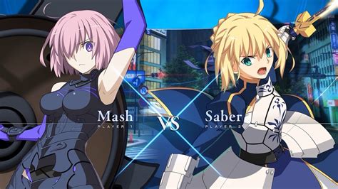 MELTY BLOOD TYPE LUMINA Mash Kyrielight VS Saber Gameplay Video ①