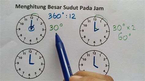 Cara Menghitung Sudut Jam Cara Menghitung Besar Sudut Yang Dibentuk