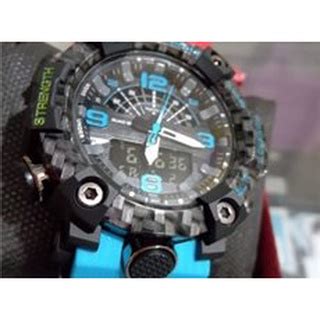 Rel Gio Masculino G Shock Mudmaster Black Out X Preto Azul Claro