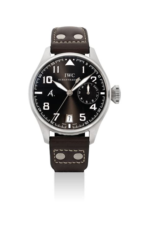 IWC. A STAINLESS STEEL LIMITED EDITION AUTOMATIC WRISTWATCH WITH SWEEP ...