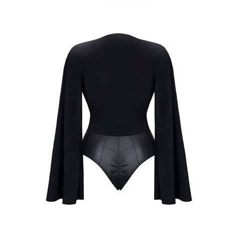 Elegant Long Sleeves Teddy Demoniq Cbalexis001 Unleash Sensuality