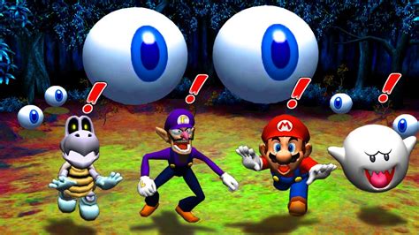 Mario Party 8 Minigames Mario Vs Boo Vs Dry Bones Vs Waluigi YouTube