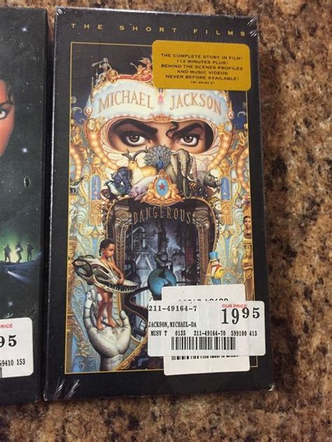 Michael Jackson Lot Of New Sealed Vhs Dangerous Moonwalker The