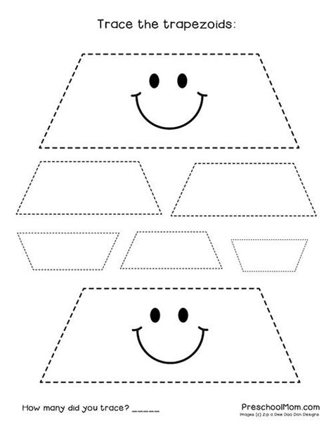 Free and Adorable Preschool Shape Tracing Worksheets | Shapes preschool ...