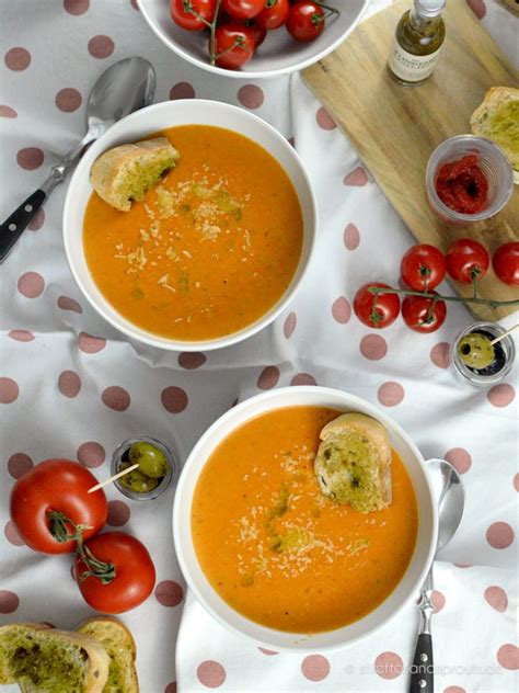 Italienische Tomaten Parmesan Suppe Stilettos Sprouts