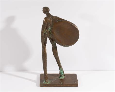 Theodore Gall Signed 1976 Abstract Bronze Sculpture Of A Nude Figure For Sale At 1stDibs