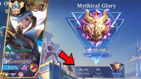 Winrate Rank Ling Perfect Rotation Gameplay In Mythical Glory