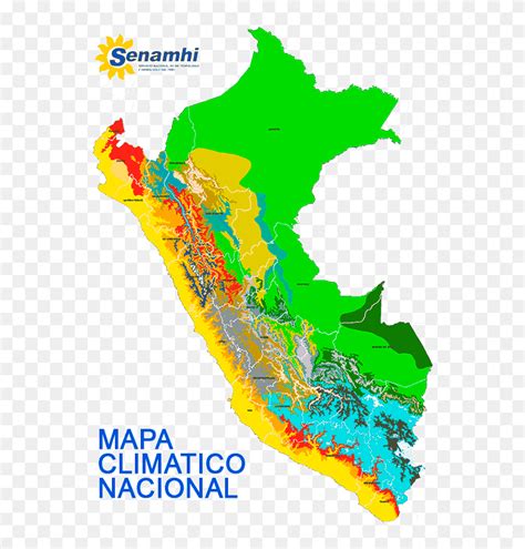 Peru Climate Zones Map - Silueta Del Peru Png, Transparent Png ...