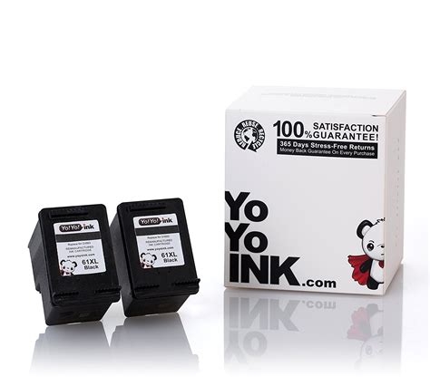 Remanufactured HP 61XL Printer Ink Cartridges: 2 Black (2 Pk) | YoYoInk ...