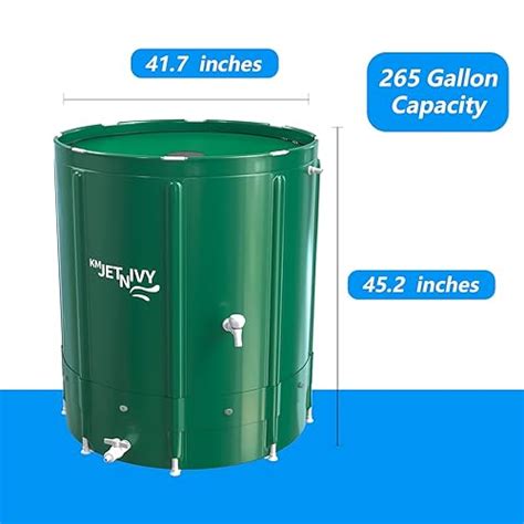 Snapklik KMJETNIVY Rain Barrel 265G Anti Collapse Collapsible