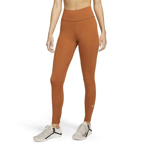 Nike One Womens Training Tights Dark Russet White