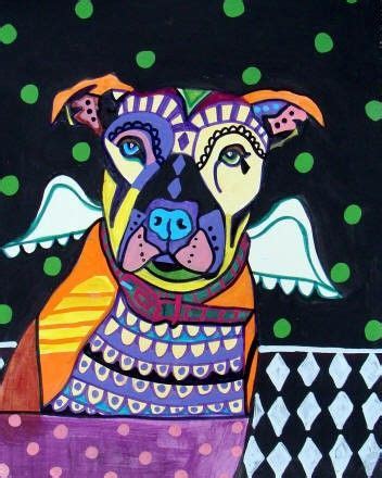 Heather Galler Dog Art | Pitbull art, Dog art, Coaster art