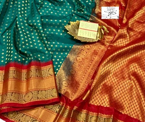 Pure Handloom Gadwal Pure Silk Allover Weaving Motifs Saree