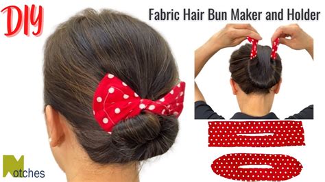 How To Make Diy Fabric Hair Bun Maker And Holder Mo O Magic Youtube