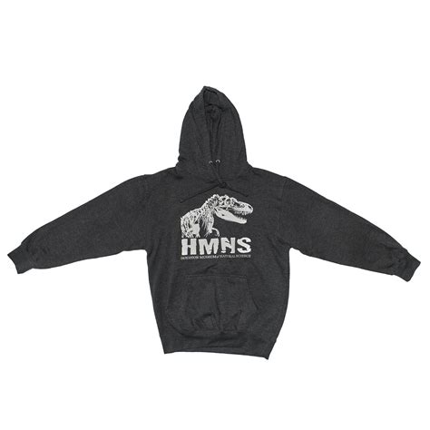 Hmns Charcoal Trex Hoodie Houston Museum Of Natural Science