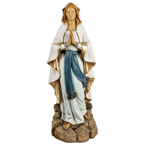 Statua Madonna Di Lourdes Resina Cm Fontanini Vendita Online Su