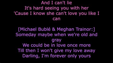 Michael Buble Meghan Trainor Someday Karaoke Youtube