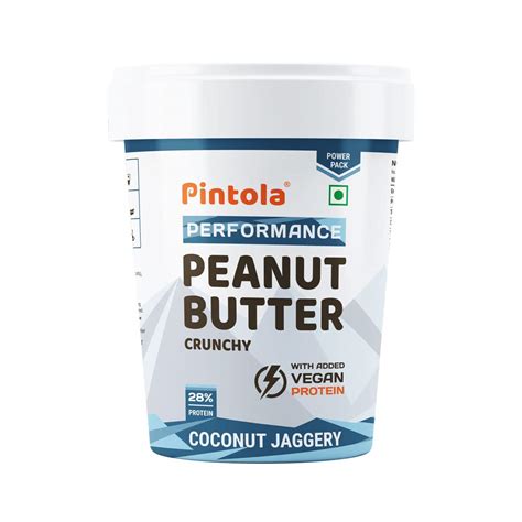 Pintola Coconut Jaggery Performance Series Peanut Butter Crunchy