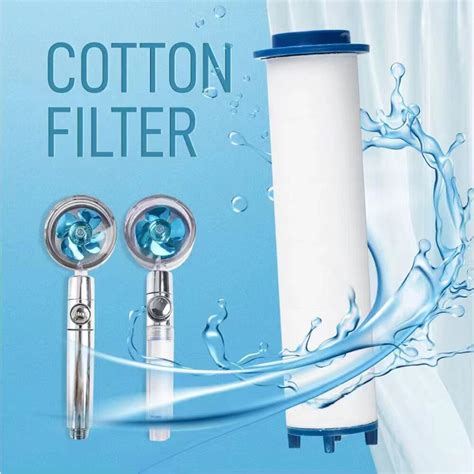 3 Pcs Shower Head Replacement Pp Cotton Filter Remove Sediment Nano Cartridge Water Purification