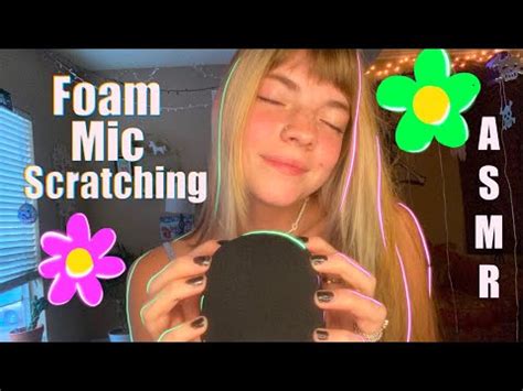 Asmr Foam Mic Cover Scratching Visuals Mouth Sounds Gripping