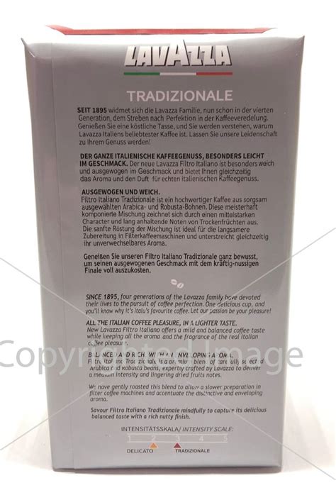 Купить Lavazza Filtro Italiano Tradizionale кофе молотый Лавацца 500гр ...